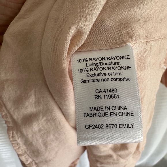 Gentle fawn fully lined Striped Long Sleeve Dress size small - Picture 6 of 7